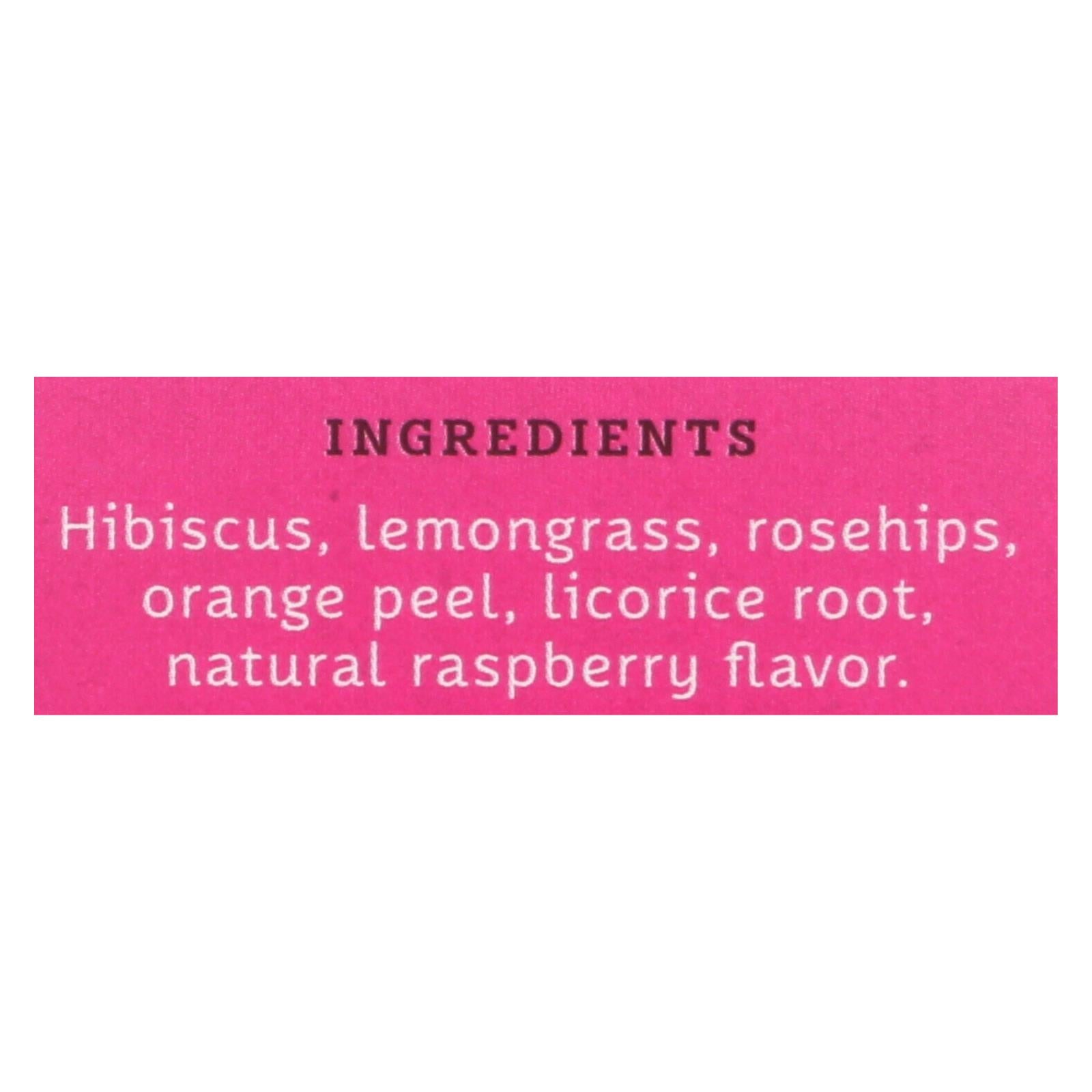 Stash Tea Hibiscus Herbal?tea - Wild Raspberry - Case Of 6 - 20 Bags - GreatEagleInc