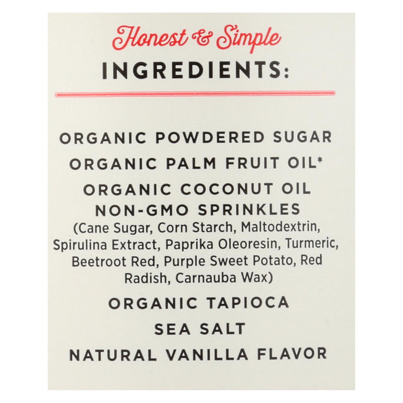 Miss Jones Baking Co. Confetti Pop Frosting  - Case Of 6 - 11.98 Oz - GreatEagleInc