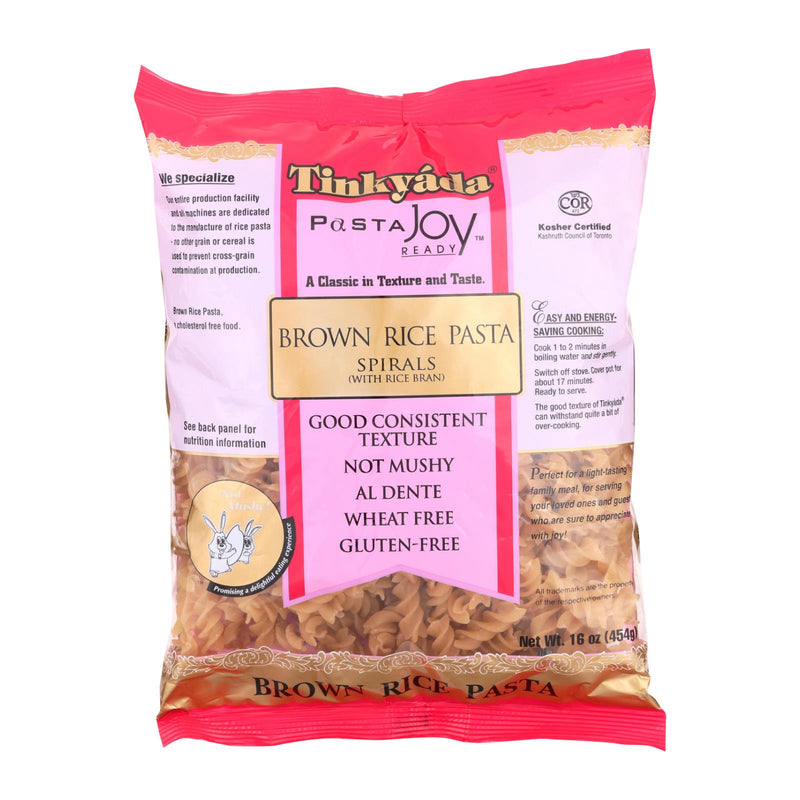 Tinkyada Brown Rice Spirals - Case Of 12 - 16 Oz - GreatEagleInc