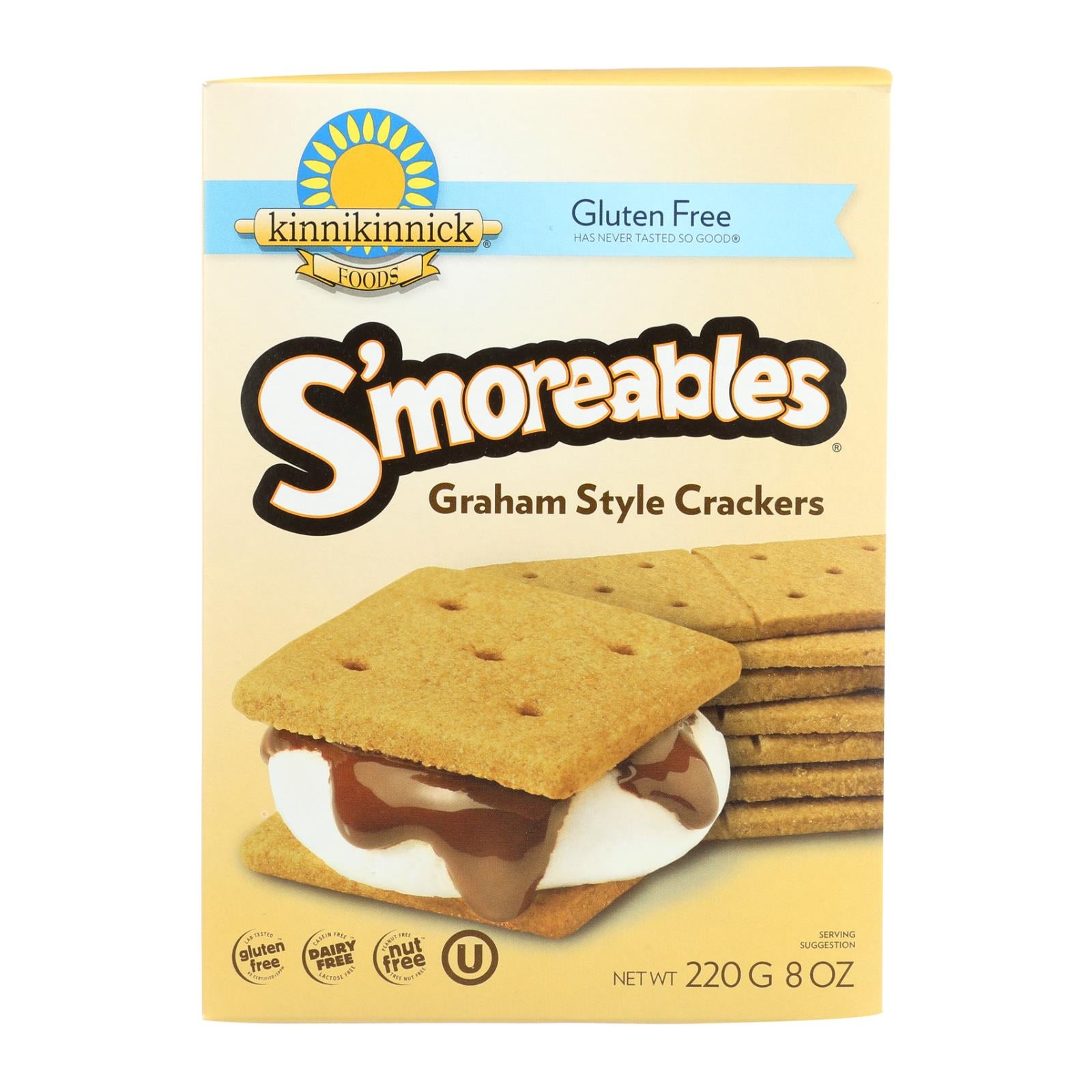 Kinnikinnick Graham Style Crackers - Case Of 6 - 8 Oz. - GreatEagleInc