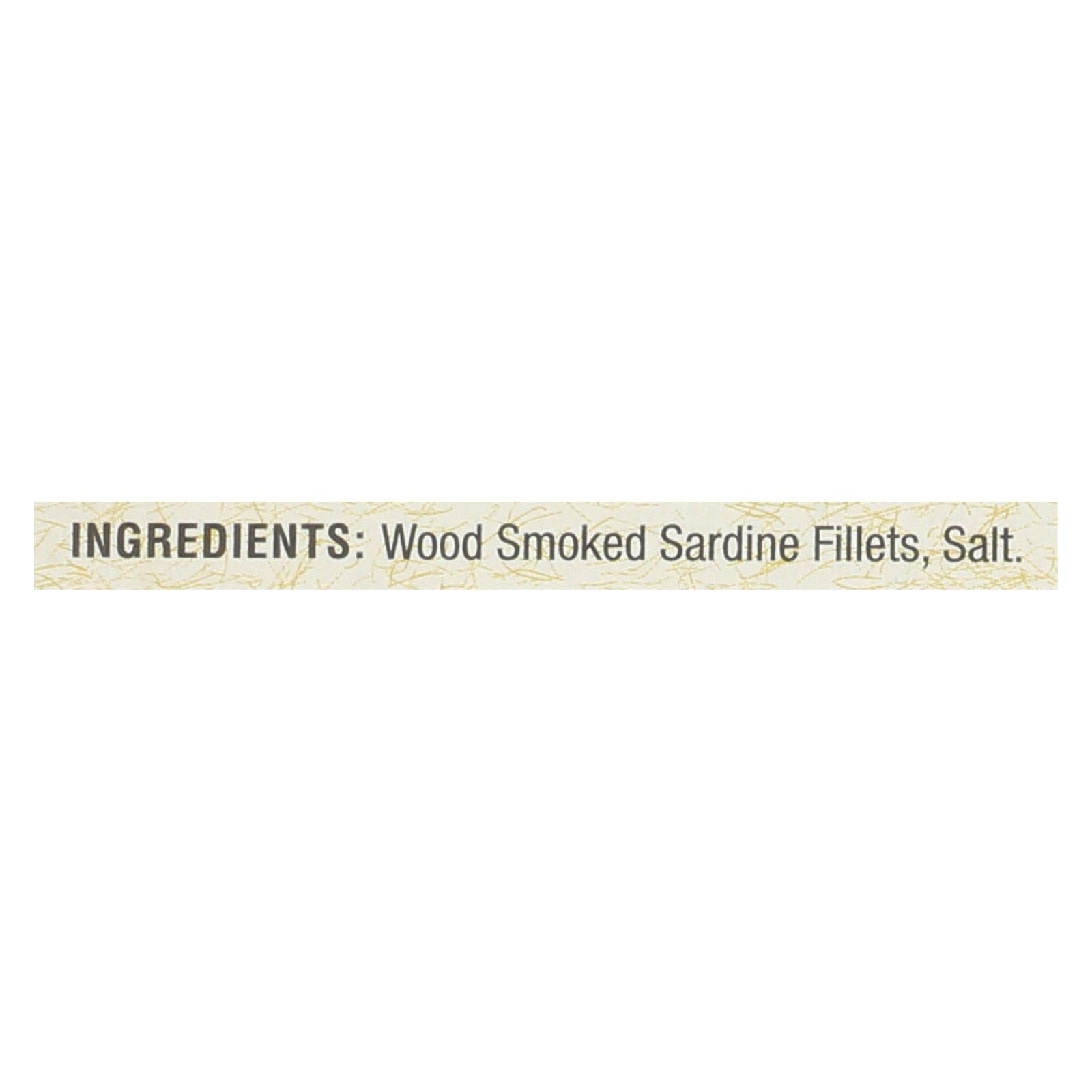 Bar Harbor - Smoked Sardine Fillets - Case Of 12 - 6.7 Oz. - GreatEagleInc