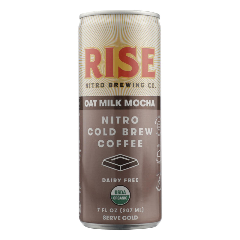Rise Brewing Co. Mocha Latte Nitro Cold Brew Coffee, Mocha Latte - Case Of 12 - 7 Fz - GreatEagleInc