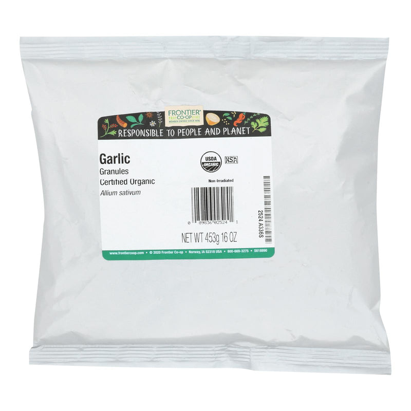 Frontier Herb Garlic Organic Granules - Single Bulk Item - 1lb - Eco-Friendly Home & Grocery
