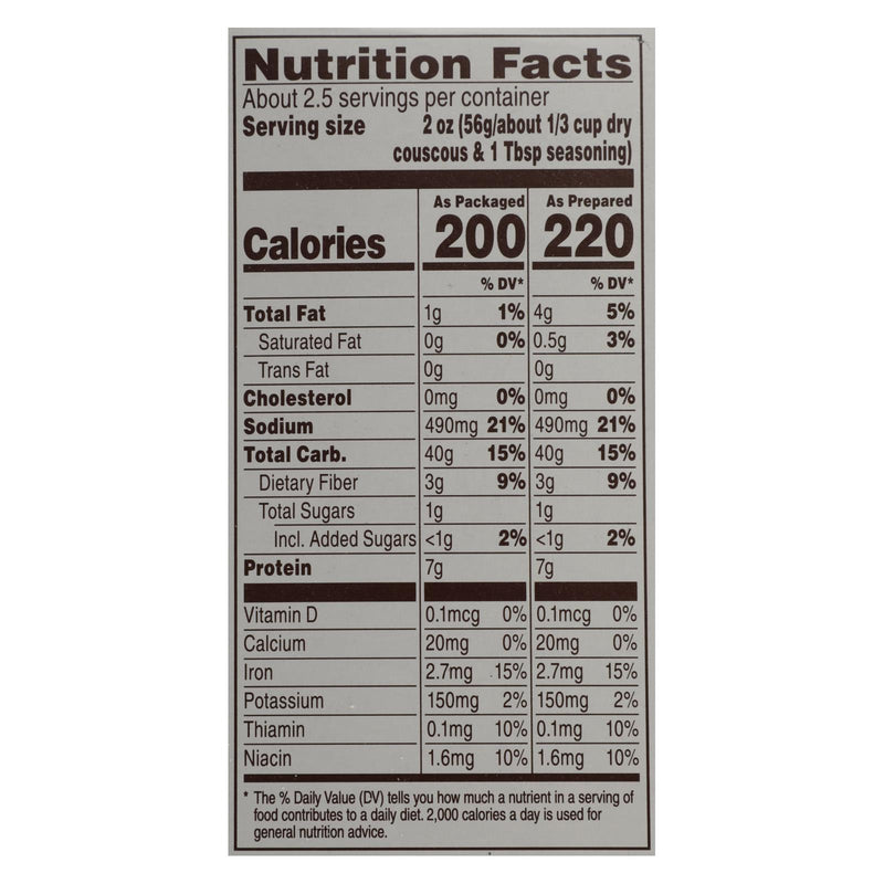 Near East Couscous Mix - Mediterranean Curry - Case Of 12 - 5.7 Oz. - GreatEagleInc