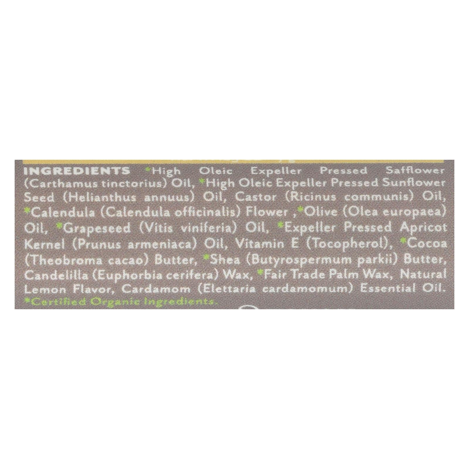 Soothing Touch Lip Balm - Vegan - Lemon Cardamom - .25 Oz - Case Of 12 - Eco-Friendly Home & Grocery