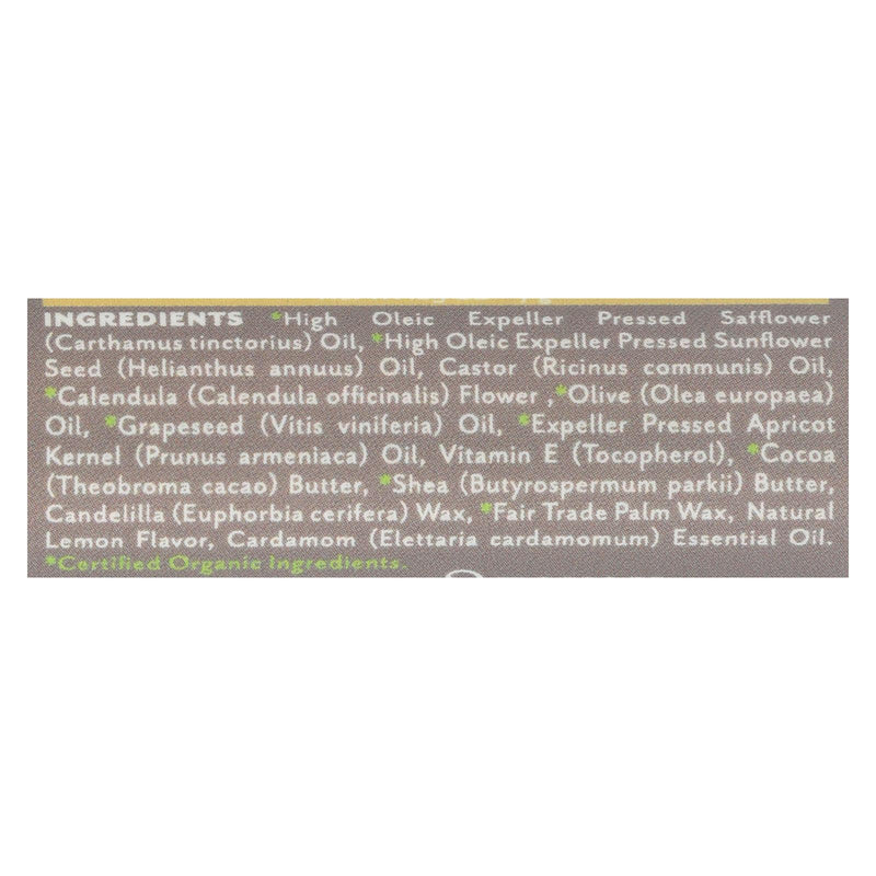 Soothing Touch Lip Balm - Vegan - Lemon Cardamom - .25 Oz - Case Of 12 - Eco-Friendly Home & Grocery