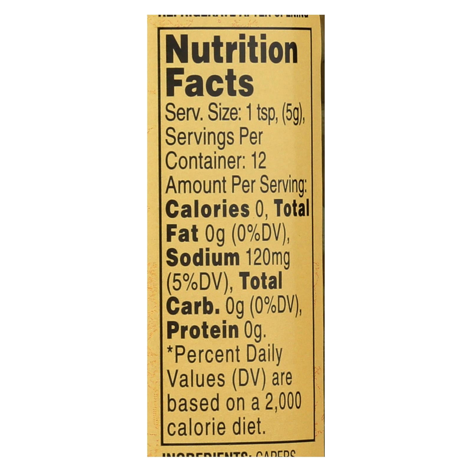 Reese Non Pareil Capers - Case Of 12 - 3.5 Oz. - GreatEagleInc