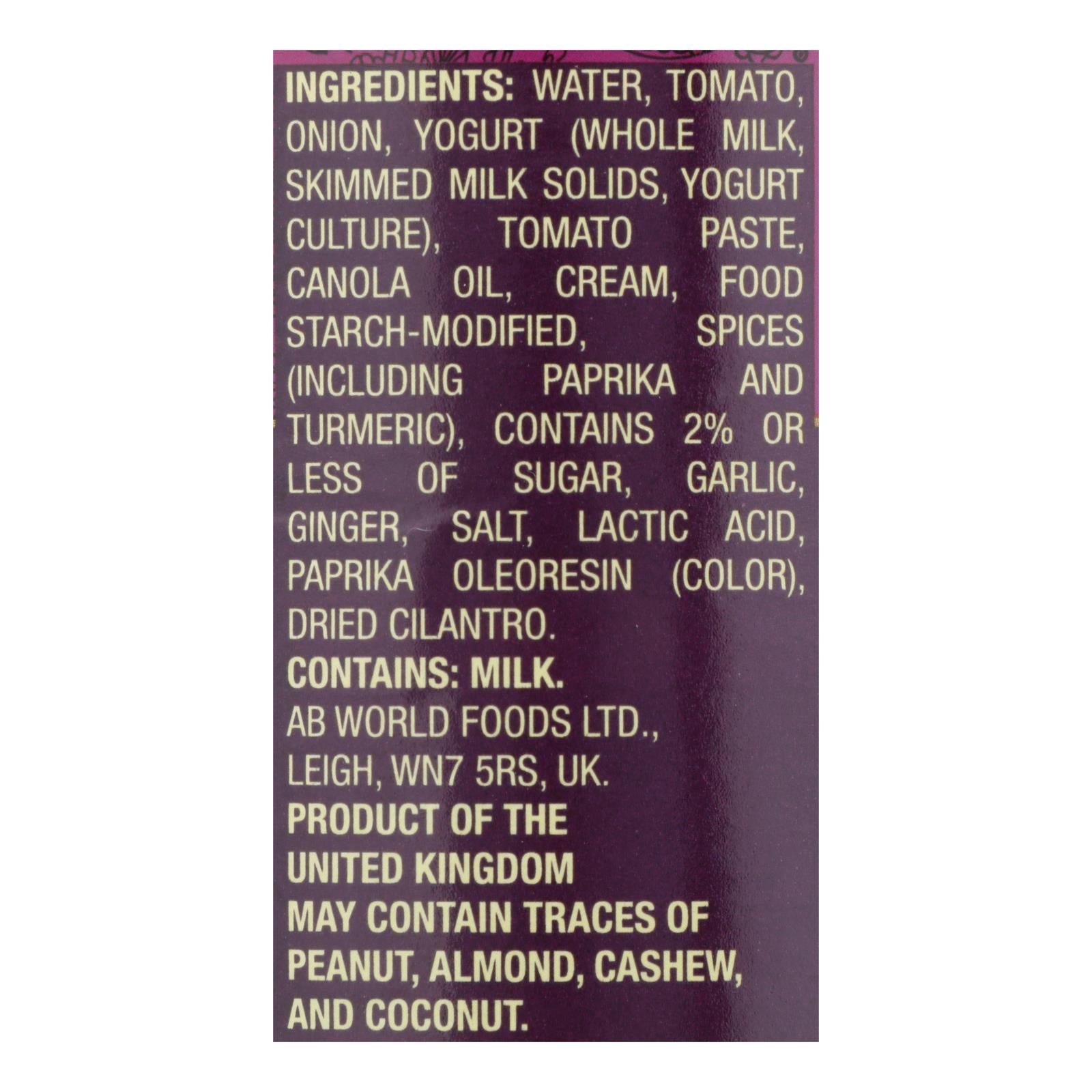 Pataks Simmer Sauce - Tikka Masala Curry - Medium - 15 Oz - Case Of 6 - GreatEagleInc