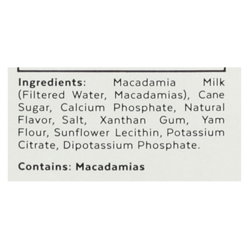 Milkadamia Macadamia Milk In Latte Da Barista - Case Of 6 - 32 Fz - GreatEagleInc