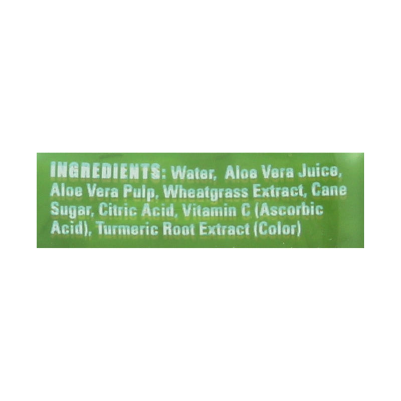 Alo Original Awaken Aloe Vera Juice Drink  - Wheatgrass - Case Of 12 - 16.9 Fl Oz. - Eco-Friendly Home & Grocery