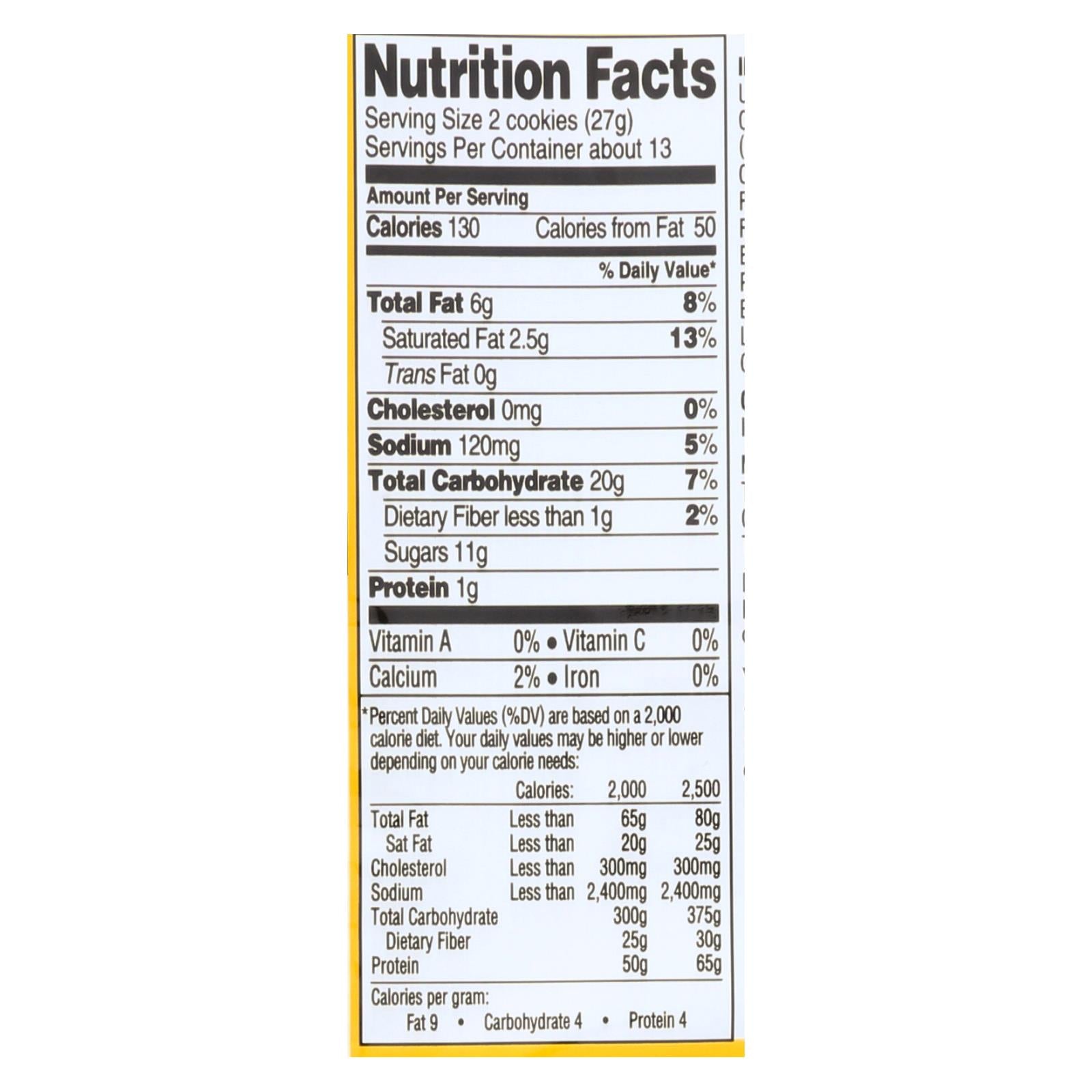 Newman's Own Organics Creme Filled Cookies - Vanilla - Case Of 6 - 13 Oz. - GreatEagleInc