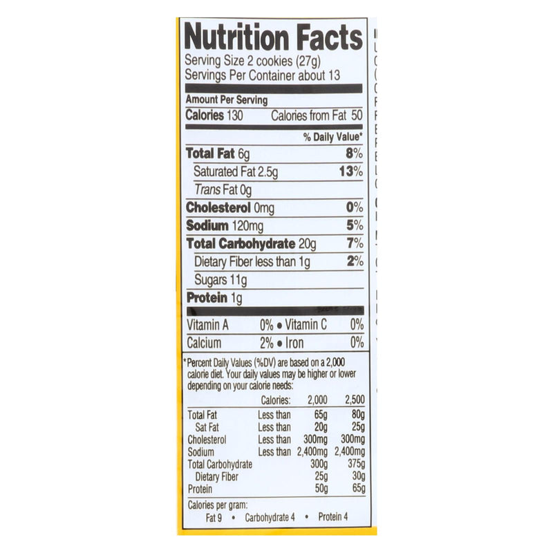 Newman's Own Organics Creme Filled Cookies - Vanilla - Case Of 6 - 13 Oz. - GreatEagleInc