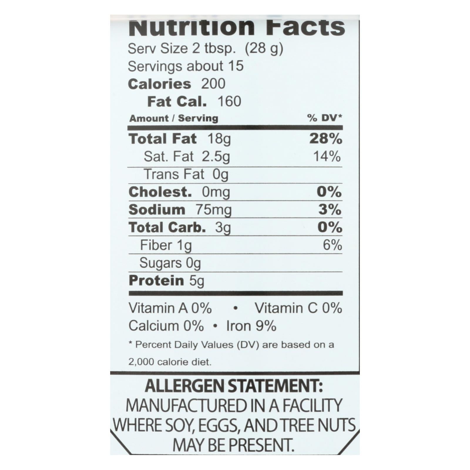 Joyva - Roasted Sesame Tahini - 15 Oz - Case Of 12 - GreatEagleInc