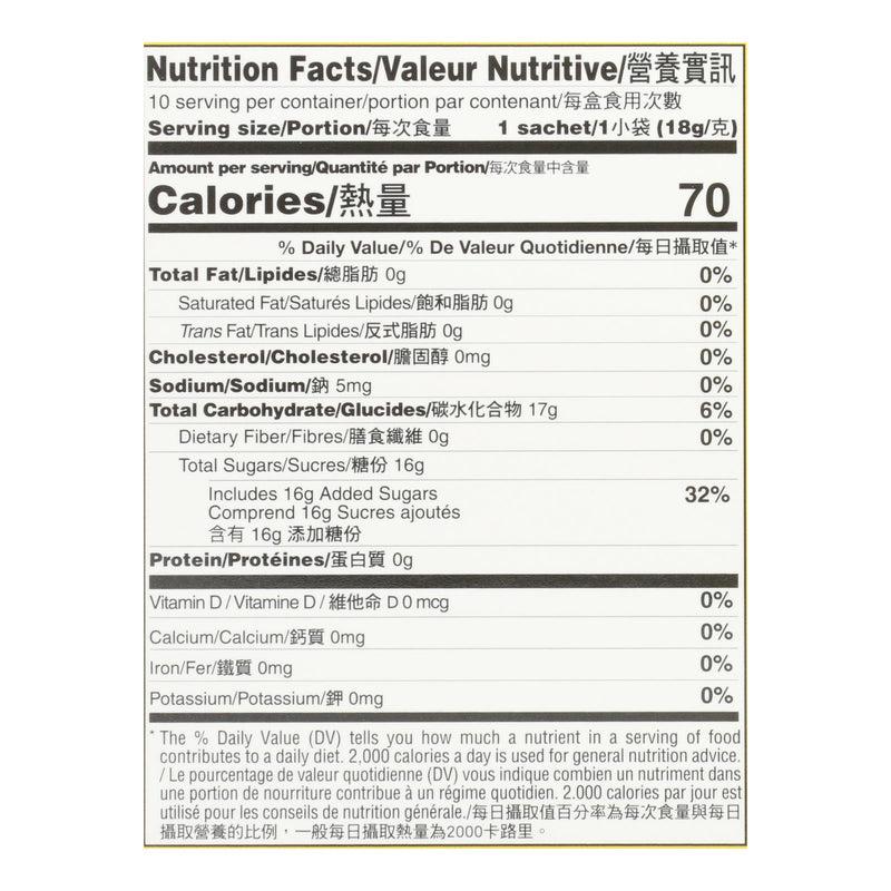 Prince Of Peace - Tea Instant Lemon Ginger Honey Cry - Case Of 6-10 Bag - GreatEagleInc