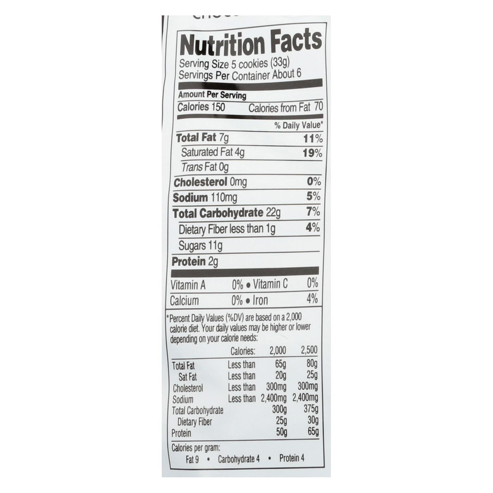 Newman's Own Organics Cookies - Chocolate Chip - Case Of 6 - 7 Oz. - GreatEagleInc