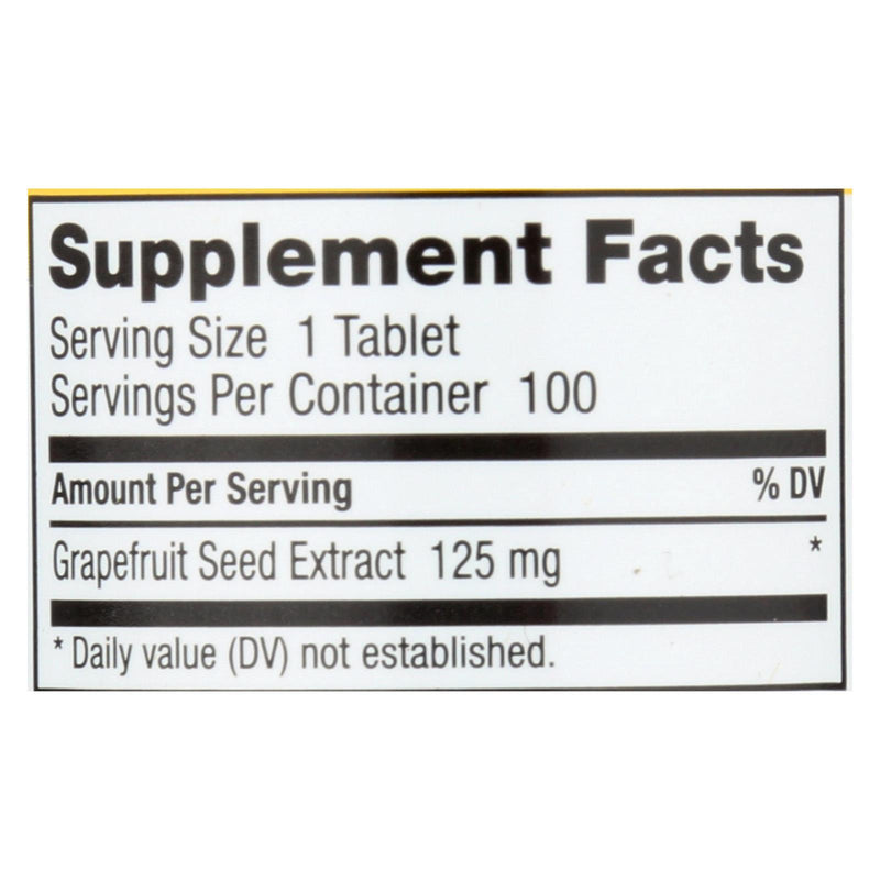 Nutribiotic - Supp Grapefruit Seed Extrct 125 - 1 Each 1-100 Ct - GreatEagleInc
