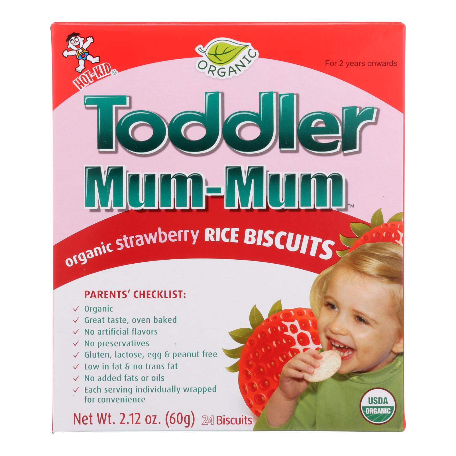 Hot Kid Toddler Mum - Strawberry - Case Of 6 - 2.12 Oz. - GreatEagleInc