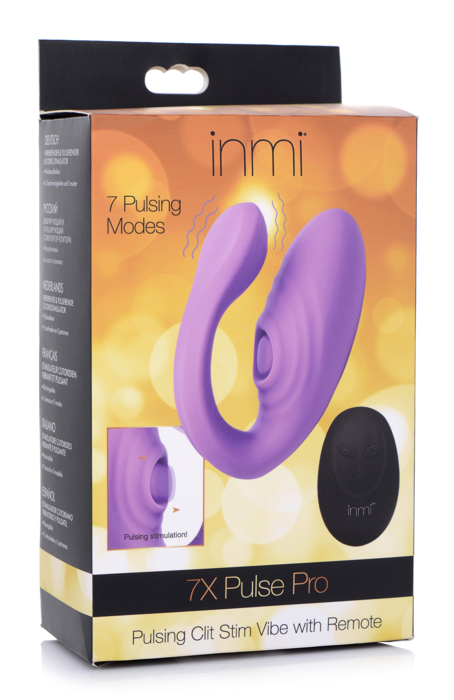 7x Pulse Pro Pulsating and Clit Stim Vibe With Remote