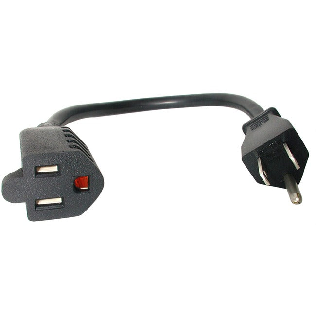 StarTech.com 12in Power Cord Extension - NEMA 5-15R to NEMA 5-15P - GreatEagleInc