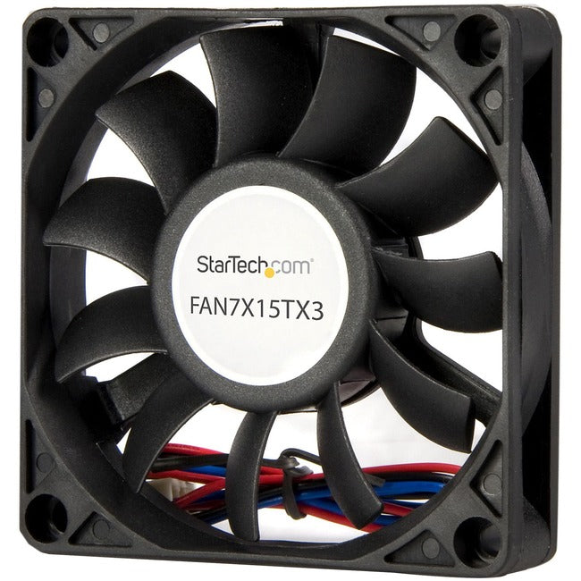 StarTech.com Replacement 70mm Ball Bearing CPU Case Fan - TX3 Connector - Case fan - 70 mm - black - Computers & Electronics