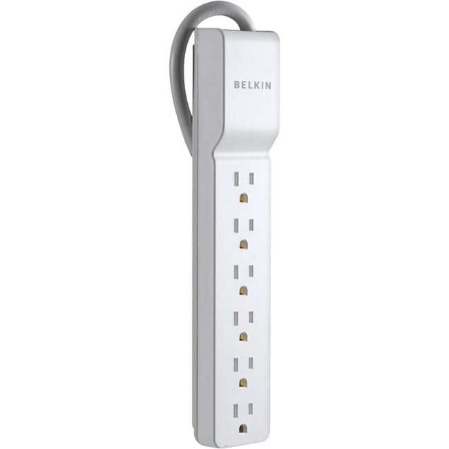 Belkin® Home/Office Series Surge Protector With 6 Outlets, 2.5' Cord - GreatEagleInc