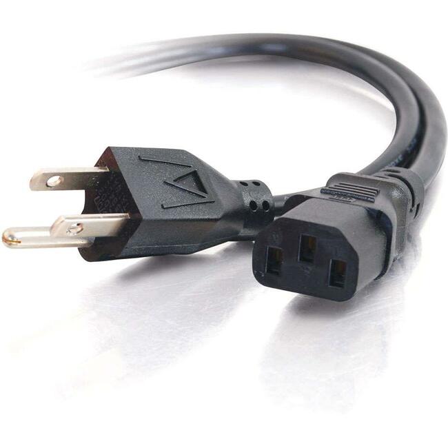 C2G 6ft 16 AWG Universal Power Cord (NEMA 5-15P to IEC320C13) TAA - Computers & Electronics