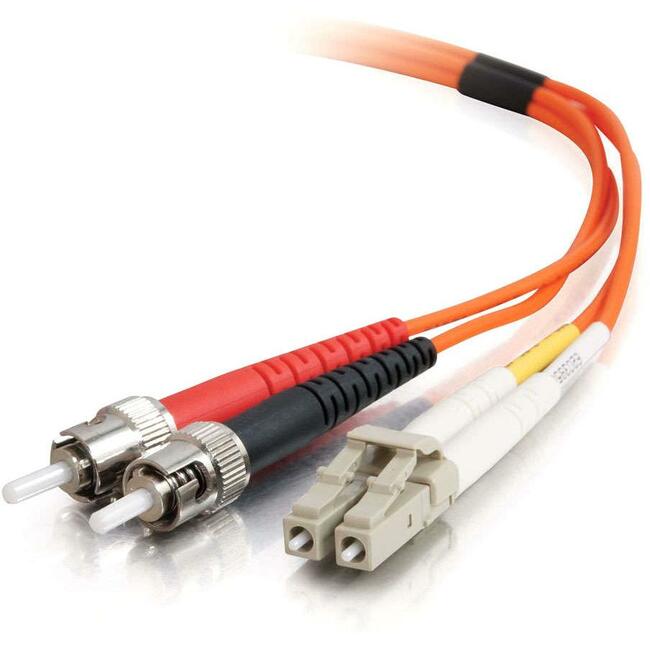 C2G 2m LC-ST 62.5/125 Duplex Multimode OM1 Fiber Cable - Orange - 6ft - Computers & Electronics