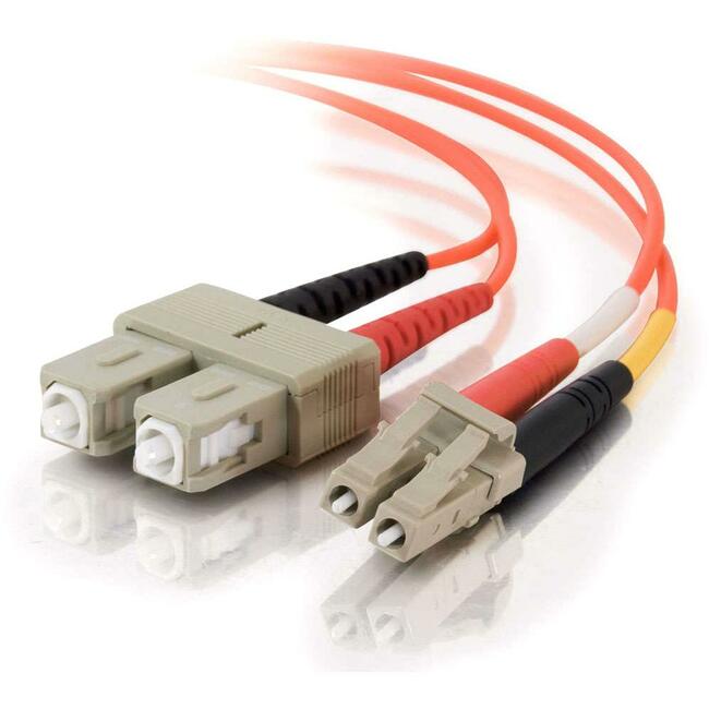 C2G 2m LC-SC 62.5/125 Duplex Multimode OM1 Fiber Cable - Orange - 6ft - Computers & Electronics