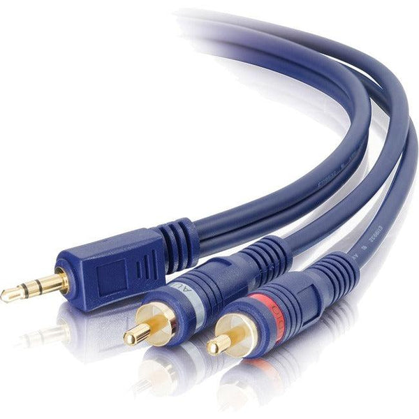 C2G 12ft Velocity One 3.5mm Stereo Male to Two RCA Stereo Male Y-Cable - Computers & Electronics