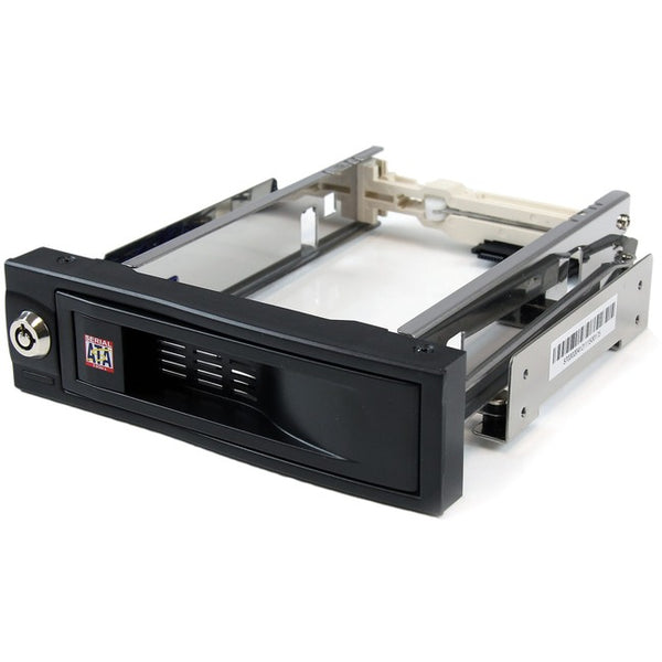 StarTech.com 5.25" Tray-Less SATA Hot-Swap Hard Drive Bay - Storage mobile rack - black - GreatEagleInc