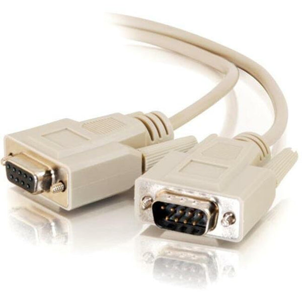C2G 10ft DB9 M/F Extension Cable - Beige Default Title