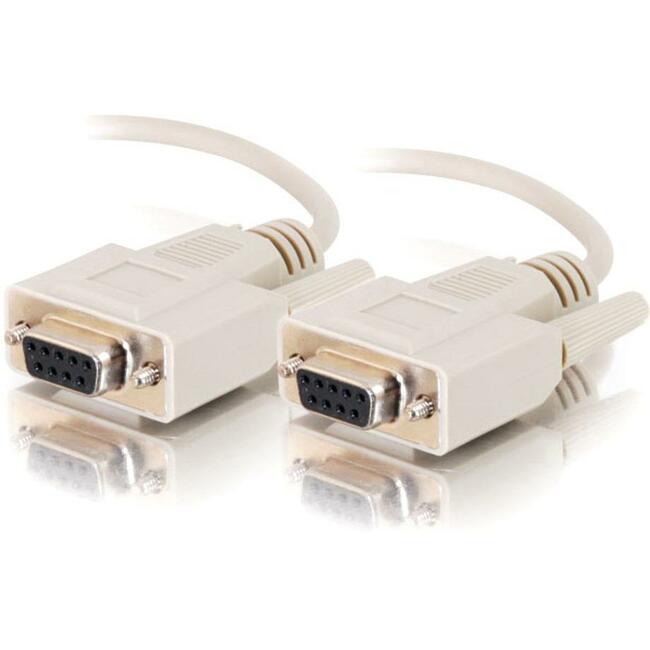 C2G 10ft DB9 F/F Cable - Beige Default Title
