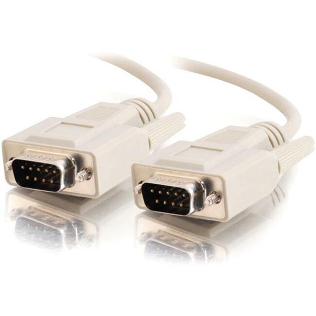 C2G 10ft DB9 M/M Cable - Beige Default Title