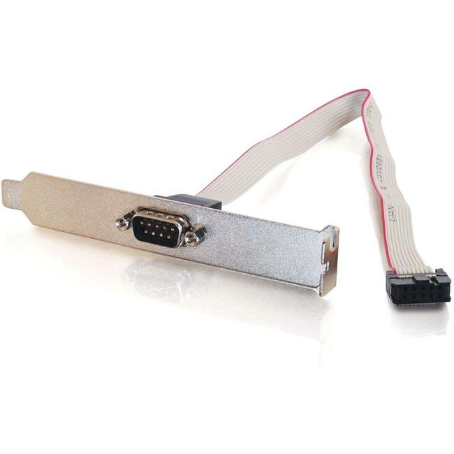 C2G DB9 Male Serial Add-A-Port Adapter with Bracket - Computers & Electronics