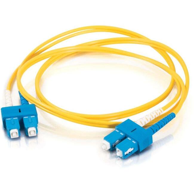 C2G 3m SC-SC 9/125 Duplex Single Mode OS2 Fiber Cable - Yellow - 10ft - Computers & Electronics