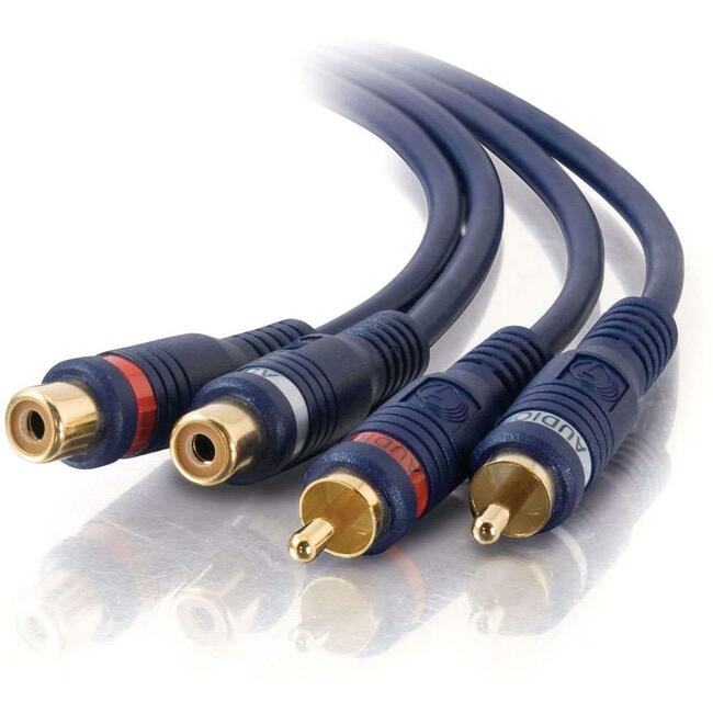C2G 25ft Velocity RCA Stereo Audio Extension Cable Default Title