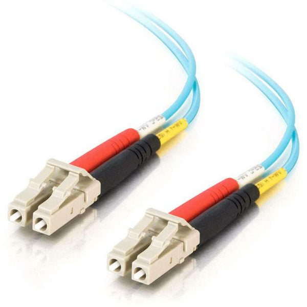 C2G 2m LC-LC 10Gb 50/125 Duplex Multimode OM3 Fiber Cable - Aqua - 6ft Default Title
