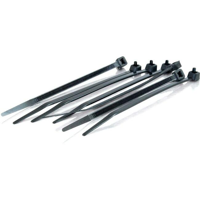 C2G 4in Cable Tie Multipack (100 pack) - Black - Computers & Electronics