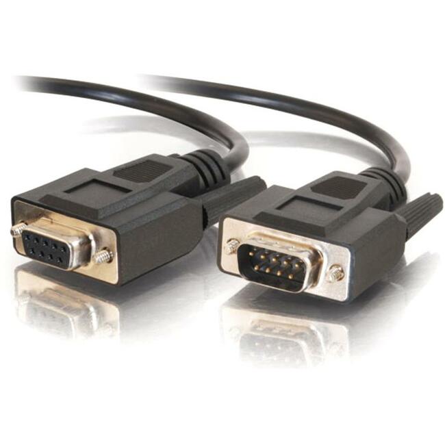 C2G 25ft DB9 M/F Extension Cable - Black Default Title