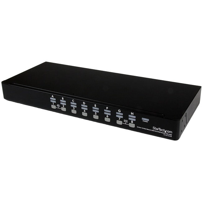 StarTech.com 16 Port 1U Rackmount USB PS/2 KVM Switch with OSD - GreatEagleInc