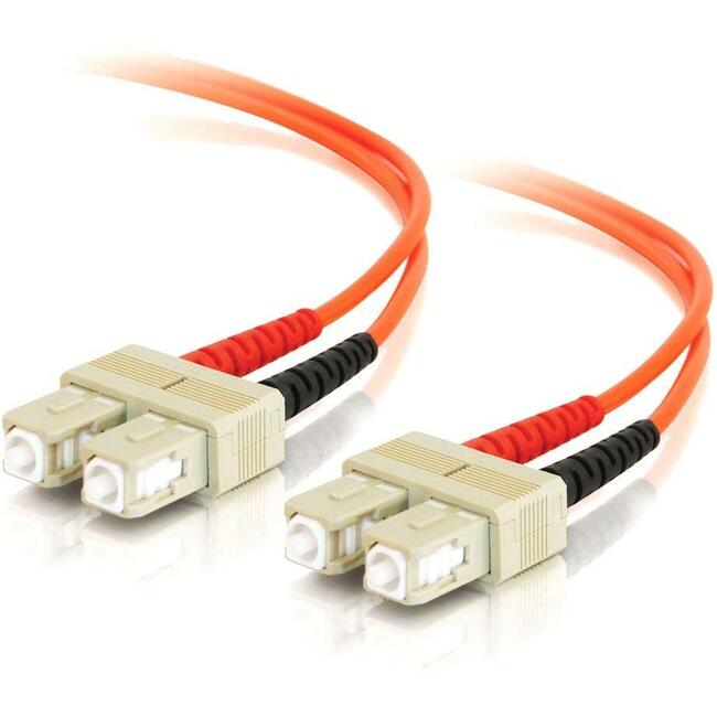 C2G 2m SC-SC 62.5/125 Duplex Multimode OM1 Fiber Cable - Orange - 6ft