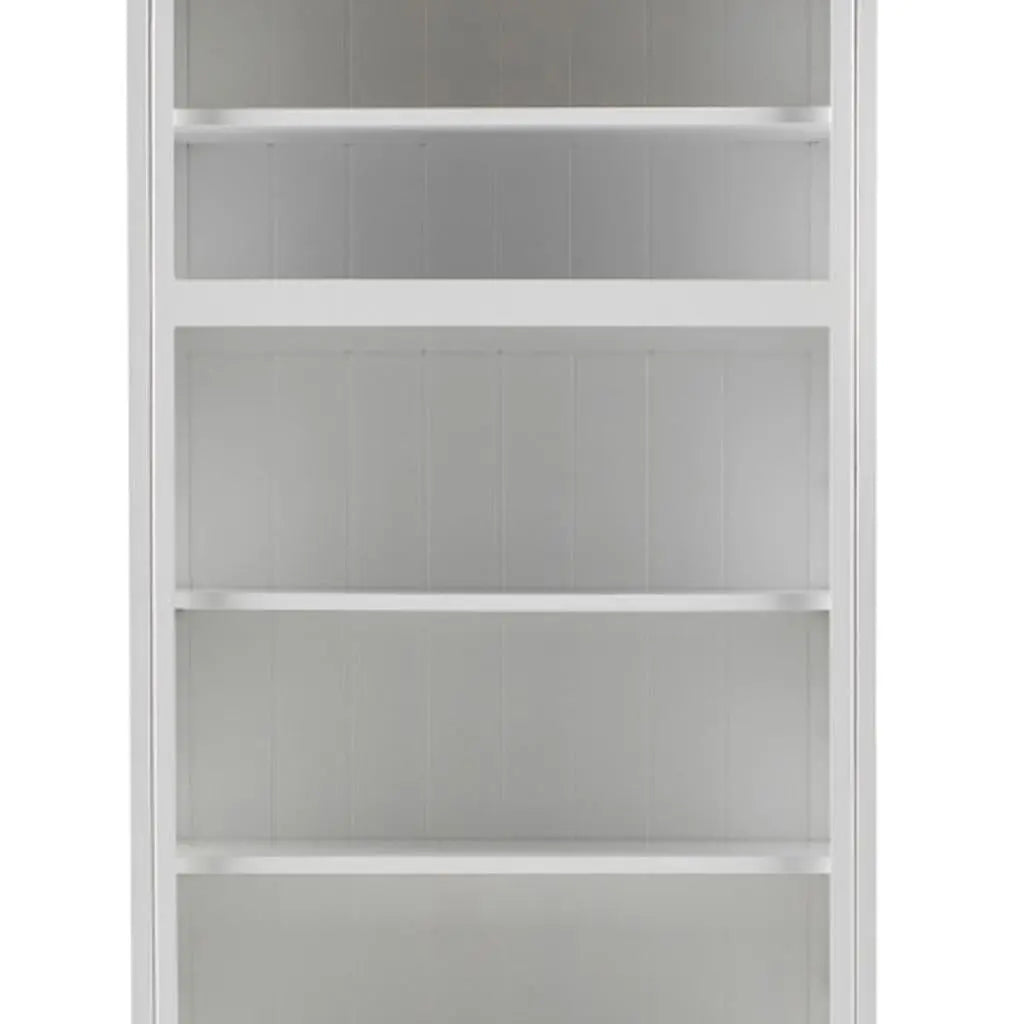 87" Antiqued White Solid Wood Seven Door Pantry Or Storage Closet Homeroots Kitchen & Dining