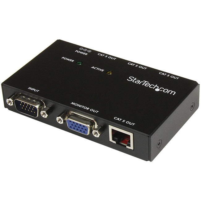 StarTech.com 4 Port VGA Over CAT5 Video Extender - 450ft (150m) - GreatEagleInc