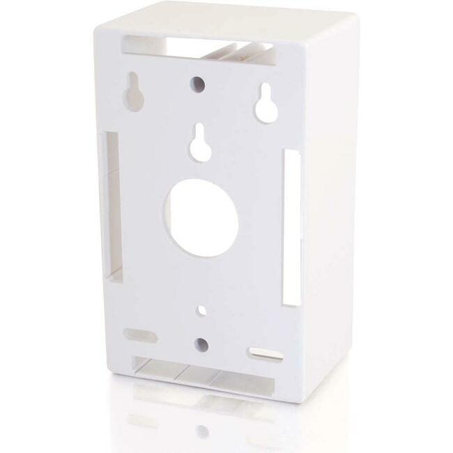 C2G Single Gang Wall Box - White - Computers & Electronics