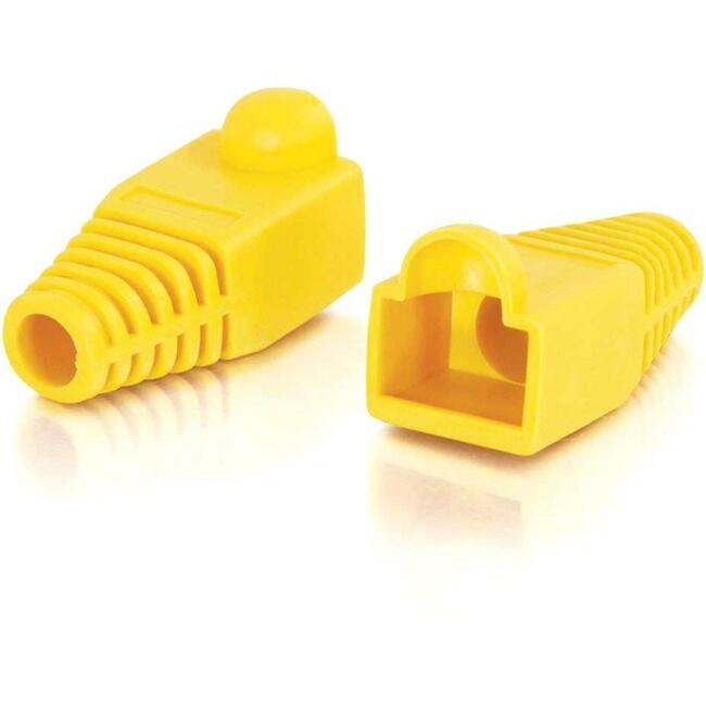 C2G RJ45 Snagless Boot Cover (6.0mm OD) - Yellow - 50pk Default Title