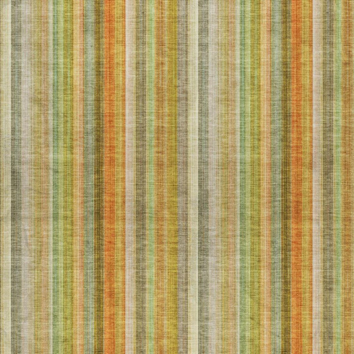 3' X 5' Khaki And Gold Striped Shag Washable Area Rug With UV Protection - Home & Garden