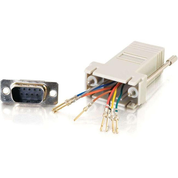 C2G RJ45 to DB9 Male Modular Adapter - Gray - Computers & Electronics