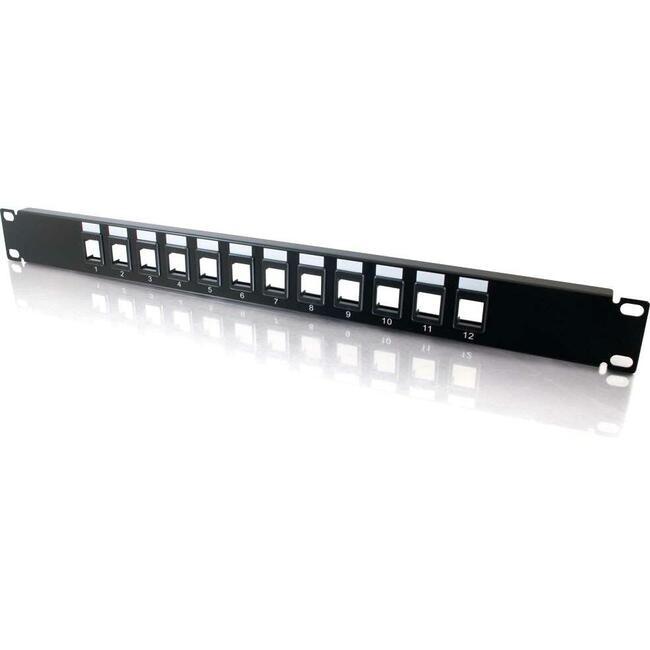 C2G 12-Port Blank Keystone/Multimedia Patch Panel Default Title