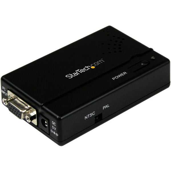 StarTech.com High Resolution VGA to Composite (RCA) or S-Video Converter - PC to TV - GreatEagleInc