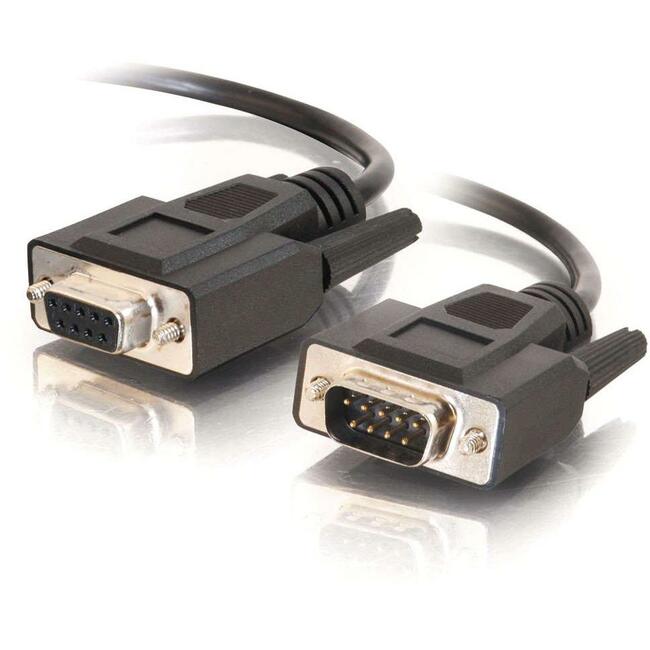 C2G 1ft DB9 M/F Extension Cable - Black Default Title